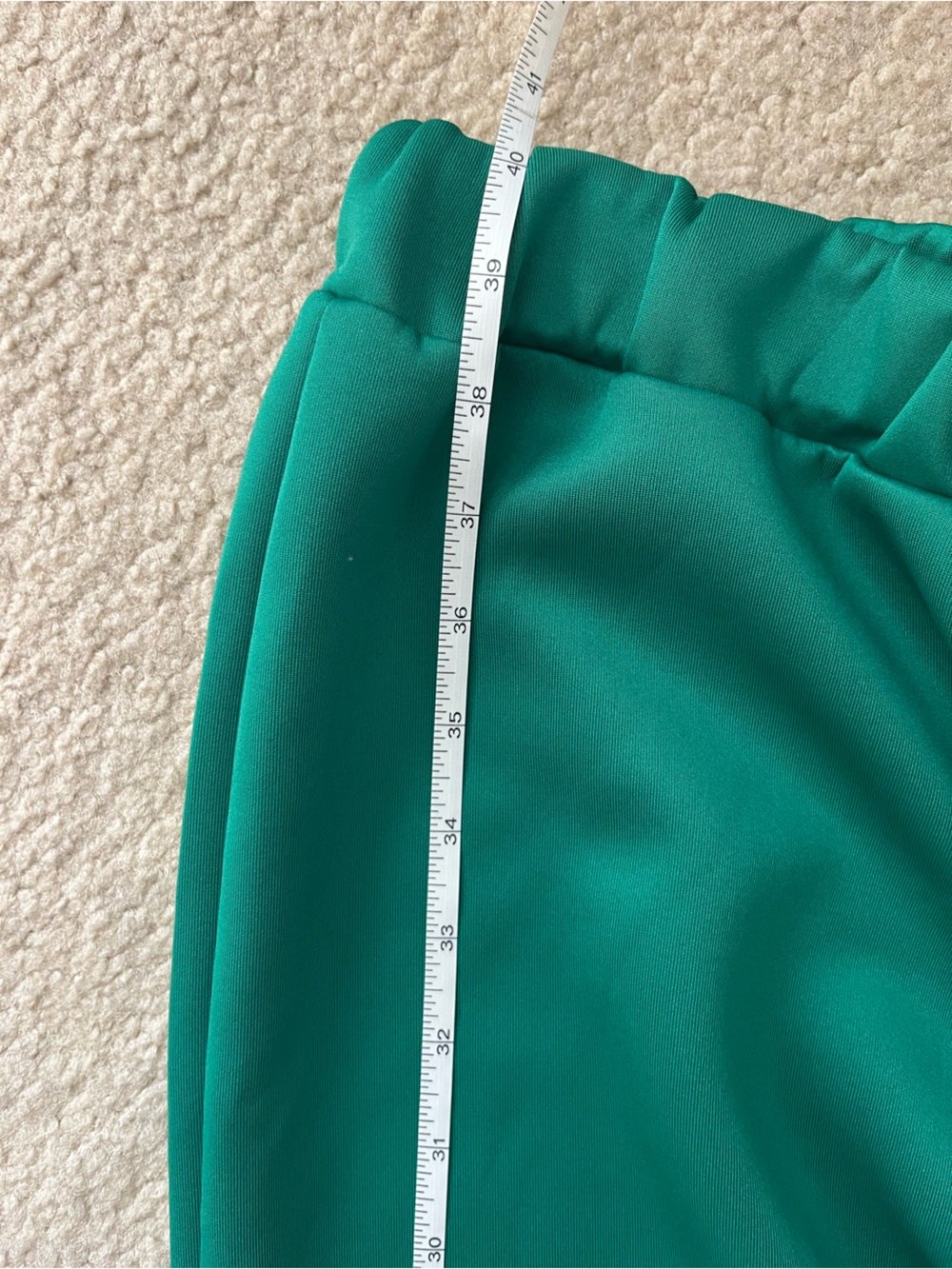Missguided Green Silk sweatpants Sz S - Picture 6 of 7